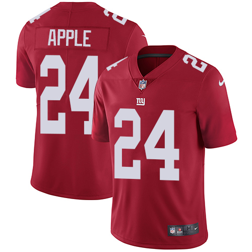 Nike Giants #24 Eli Apple Red Alternate Men's Stitched NFL Vapor Untouchable Limited Jersey - Click Image to Close